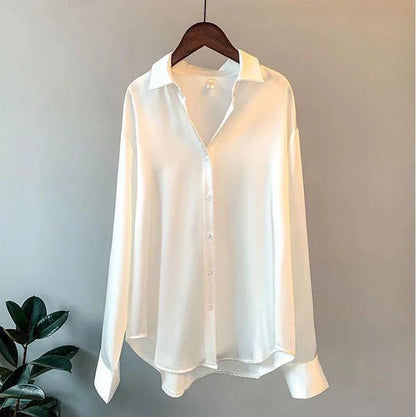 Korean White Loose Women Shirts