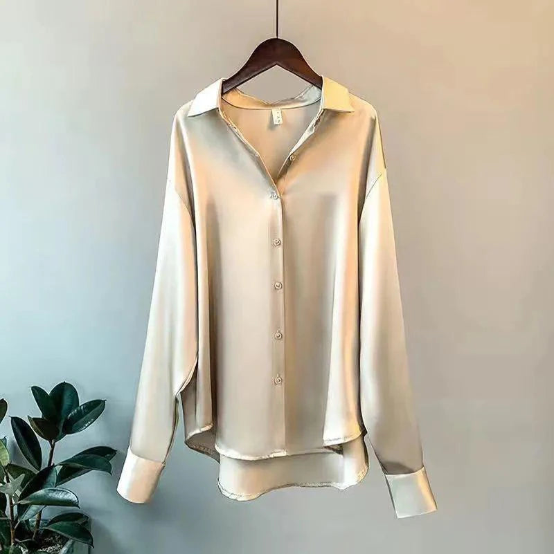 Korean White Loose Women Shirts